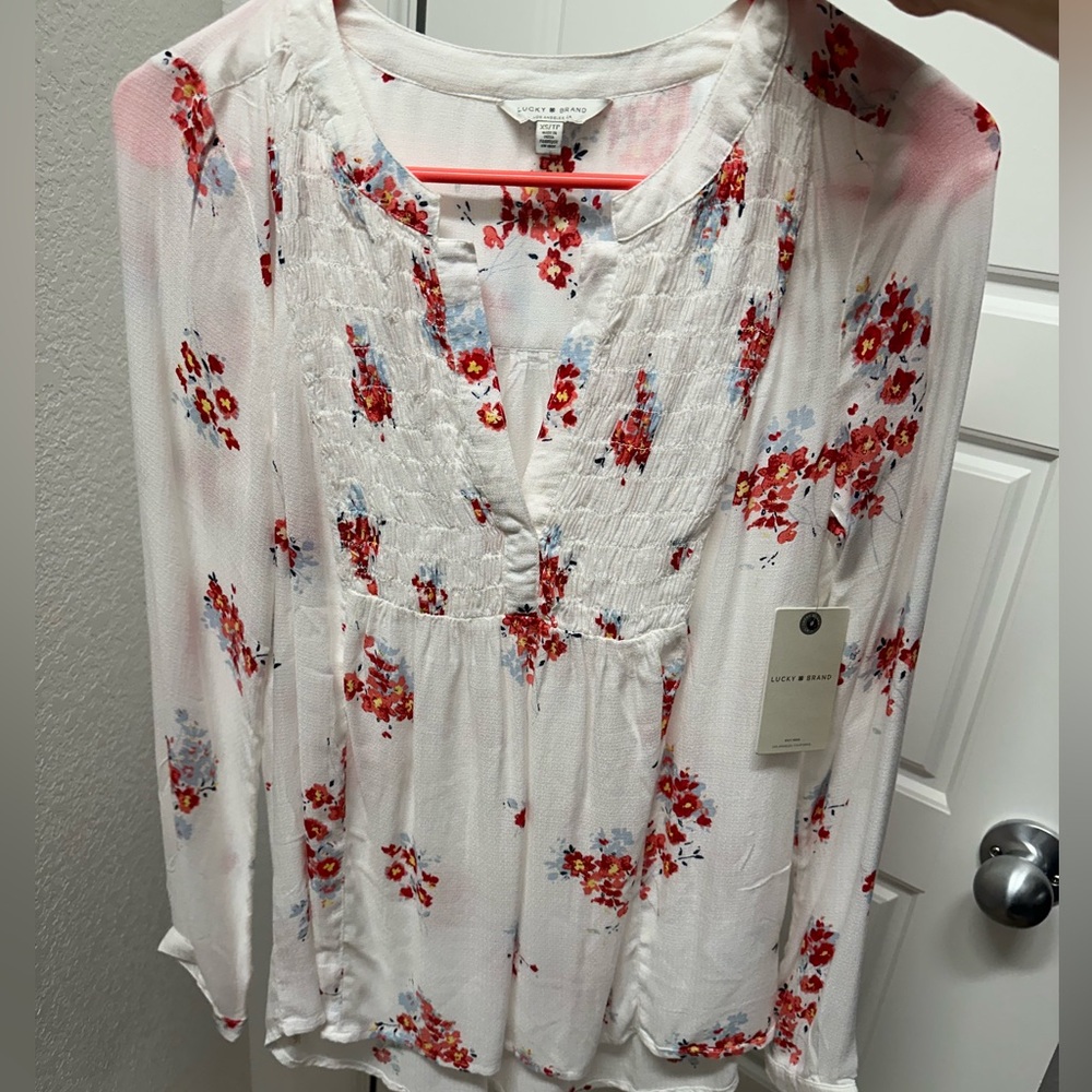 Lucky Brand Floral Blouse - NWT
